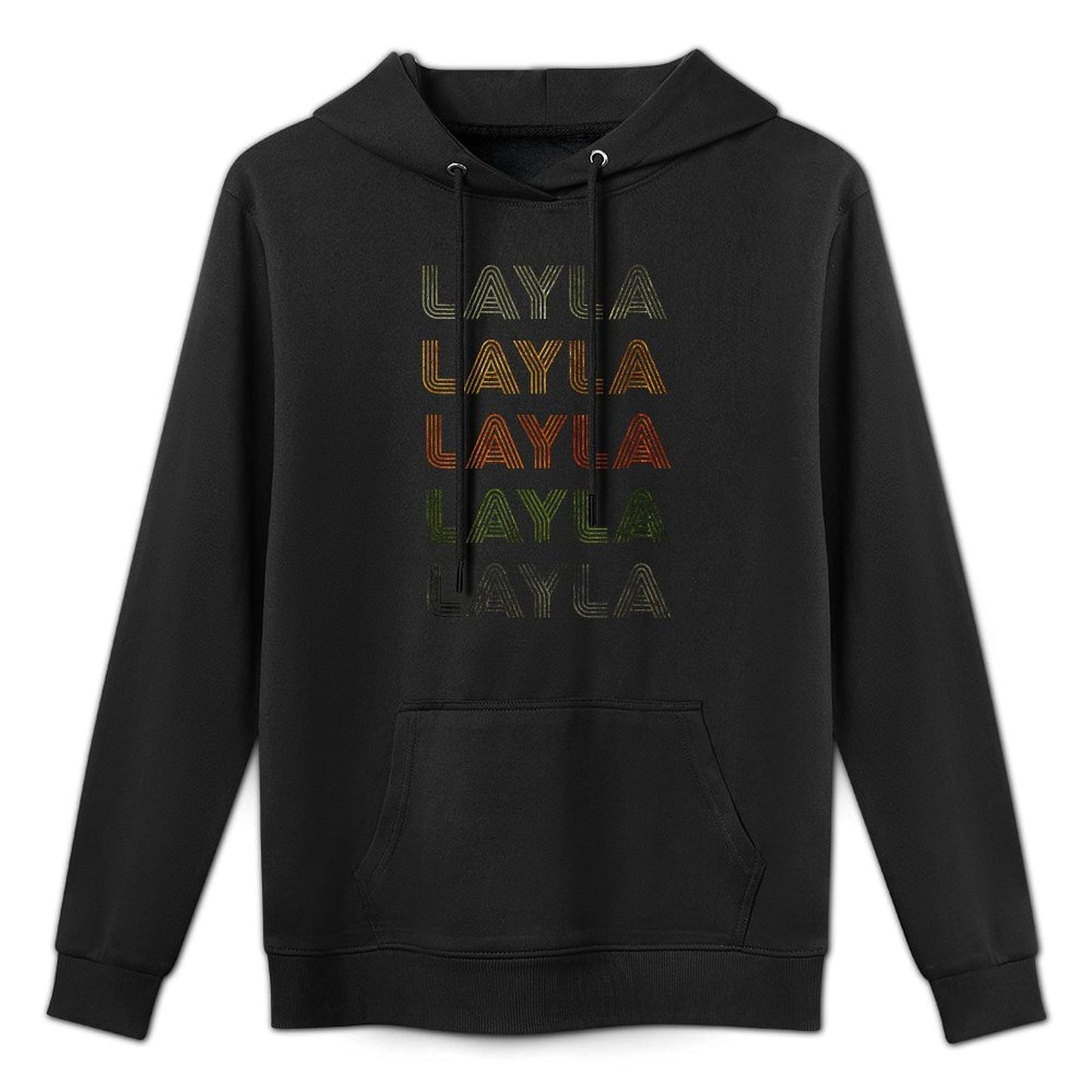 Love Heart Layla GrungeVintage Style Black Layla All-Day Comfort Hoodie