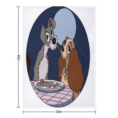 Lady And The Tramp Premium Throw Blanket