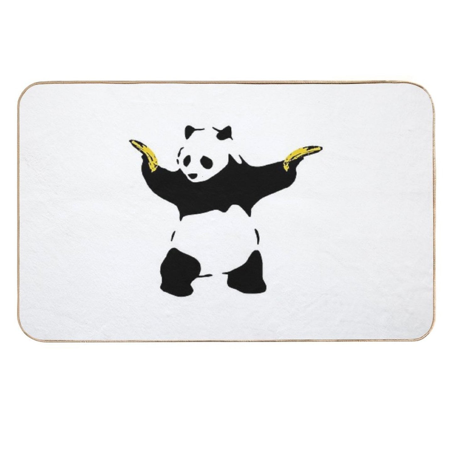 Bad Panda Stencil  Odorless Bath Mat