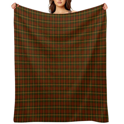 Canadian National Maple Leaf Tartan Gift-ready Throw Blanket