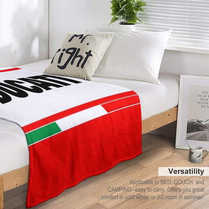DUCATI Flag Multi-functional Throw Blanket