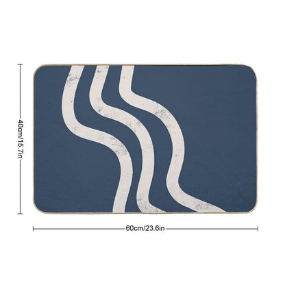 Abstract Minimal 130  Anti-Trip Bath Mat
