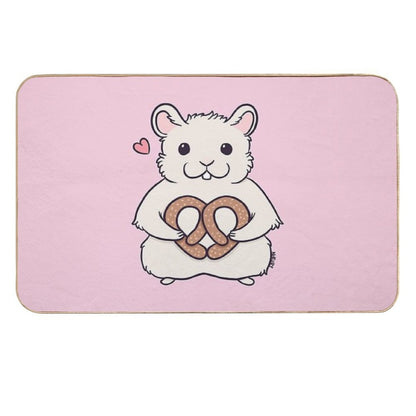 I Love You More Than This Hamster Loves Pretzels  Nikury  Pet-Safe Bath Mat