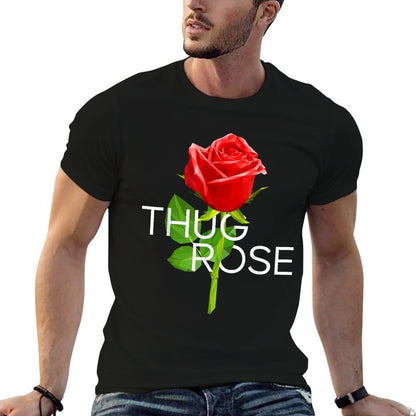 Thug Rose Floral Flower  Cotton T-Shirt