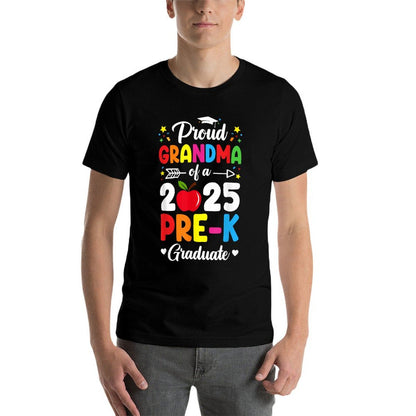 Proud Grandma Class of 2025 Pre-K Graduate Graduation  Vintage-inspired T-Shirt