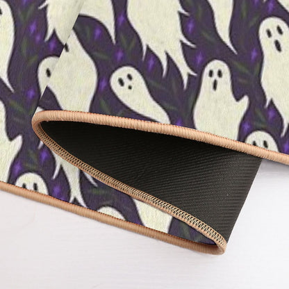 Ghosts - Halloween Repeating Pattern Durable Bath Mat