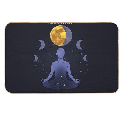 Lunar Lotus – Waning Gibbous (Release & Reflect)  Dirt-Trapping Bath Mat