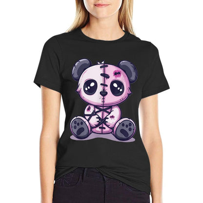 Goth Pastel Cute Creepy Kawaii Panda Voodoo Doll Comfortable T-Shirt