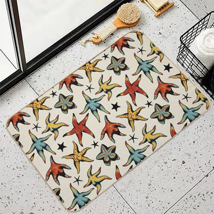 Starfish Booty Tattoo Flash  Anti-Trip Bath Mat