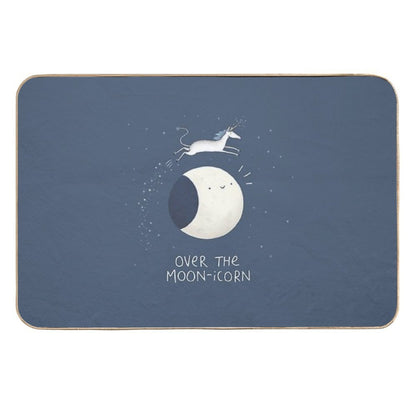 Over The Moon-icorn  Easy Maintenance Bath Mat