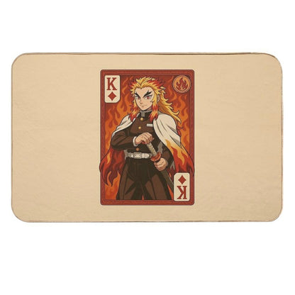 Rengoku King of Diamonds Anime Art Print  High-Traffic Bath Mat