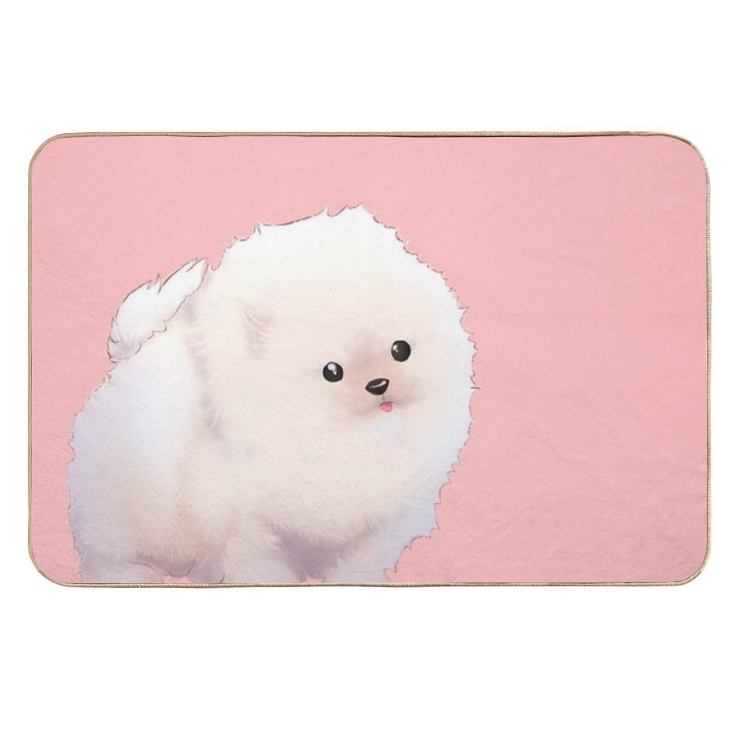 Pomeranian  Long-Lasting Bath Mat