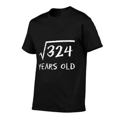 Square Root of 324 18th Birthday 18 Years Old Math Funny  Trendy Pattern T-Shirt