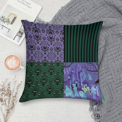 Haunted Mansion Pattern Soft Bedroom Essential Throw Pillow