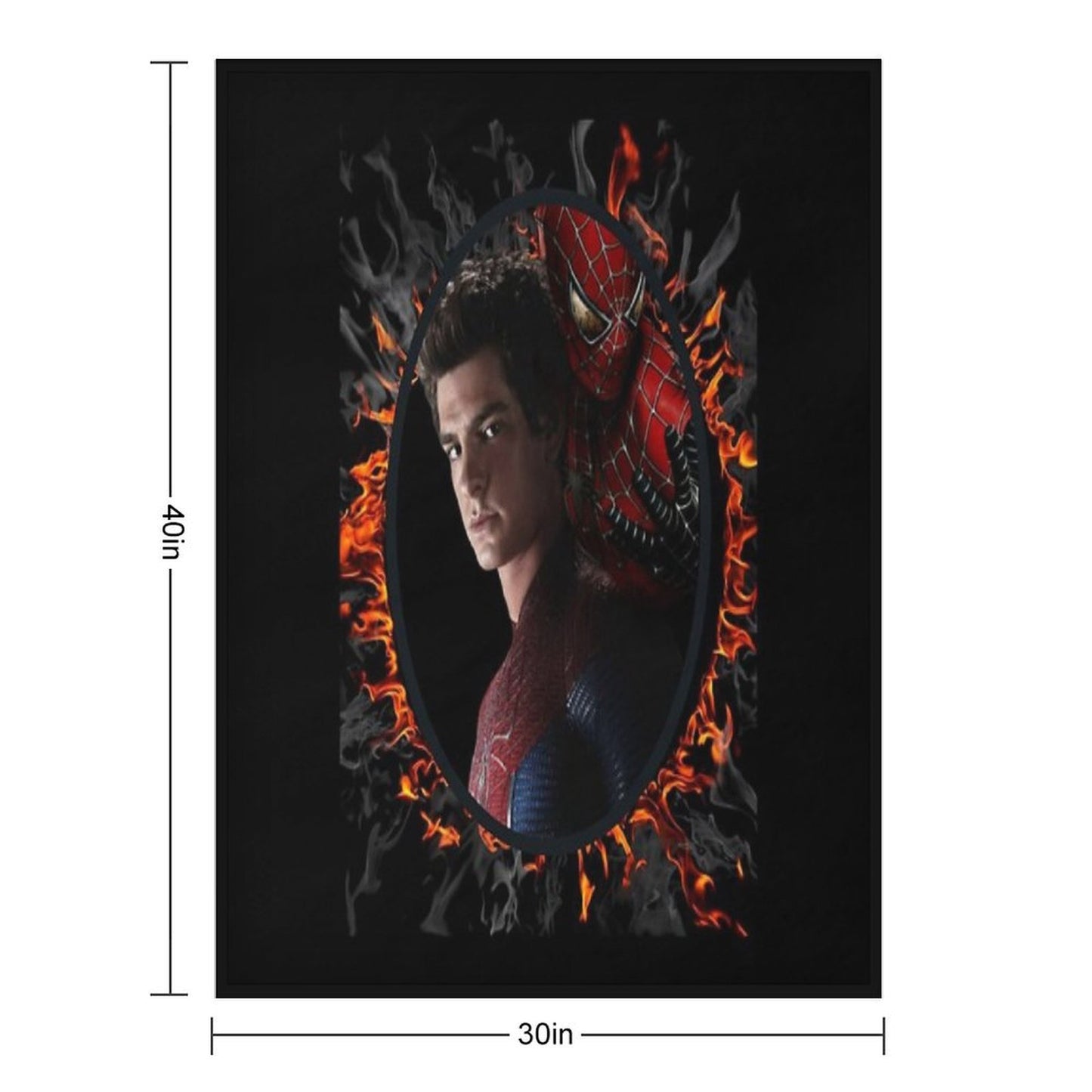 Andrew Garfield Spiderman Lightweight Throw Blanket