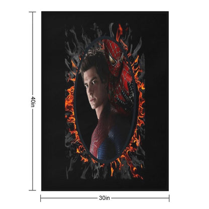 Andrew Garfield Spiderman Lightweight Throw Blanket