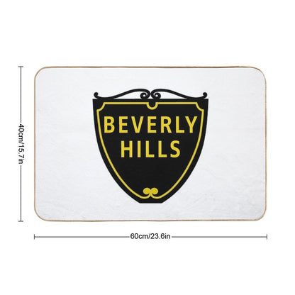 Beverly Hills Street Sign  Non-Slip Bath Mat