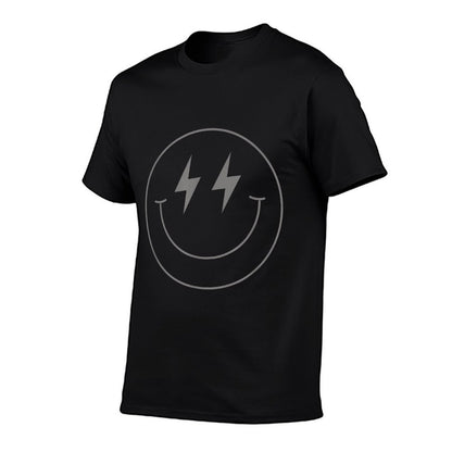 Lightning Eyes Smile Face Happy Face Cute Minimalist  Affordable Price T-Shirt