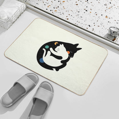 More Hugs Less Fights  Stain-Proof Bath Mat