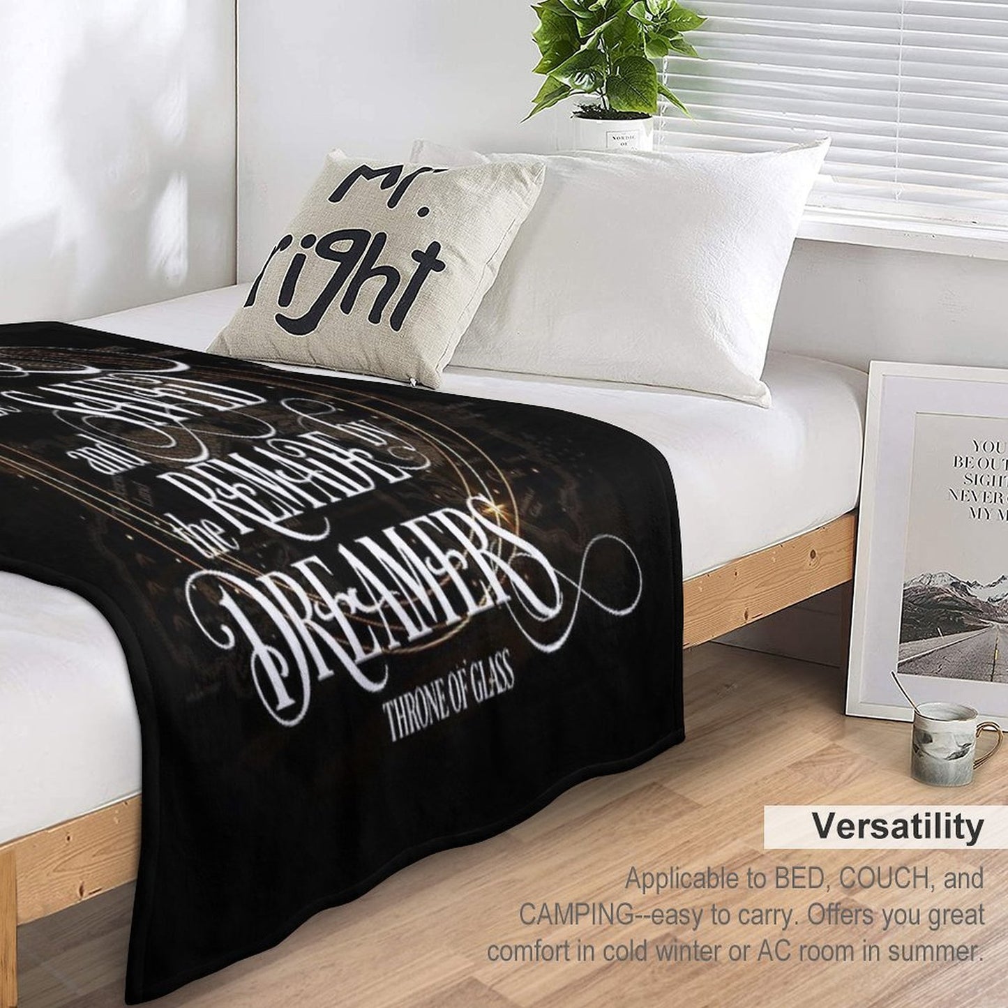 Throne of Glass - The World Will Be Saved And Remade by The Dreamers Multi-functional Throw Blanket