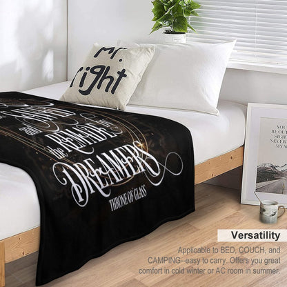 Throne of Glass - The World Will Be Saved And Remade by The Dreamers Multi-functional Throw Blanket