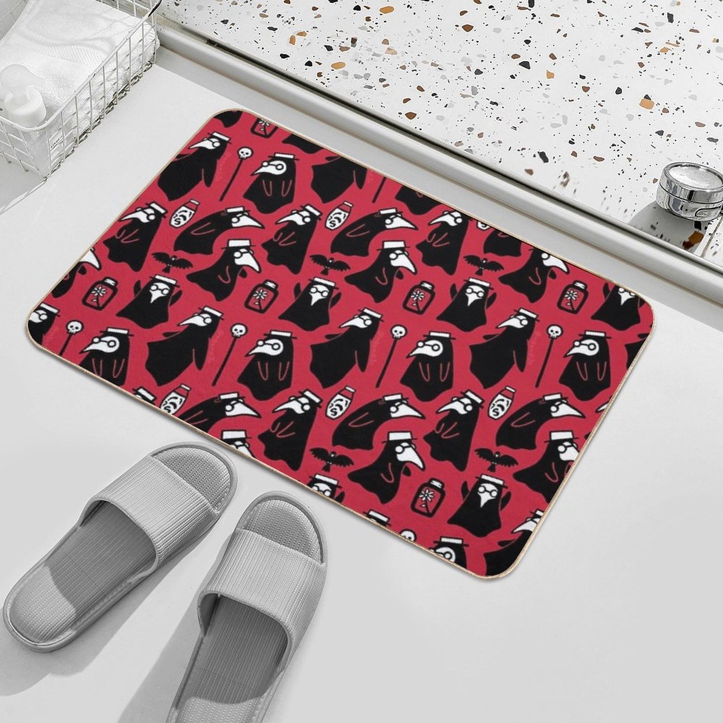 Plague Doctors  Toxin-Free Bath Mat