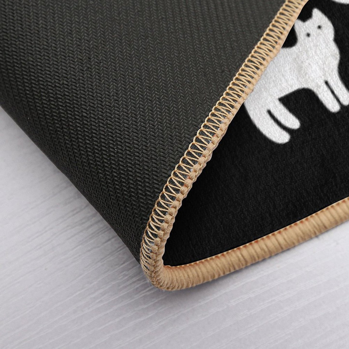 Death And His Cats  Fade-Resistant Bath Mat