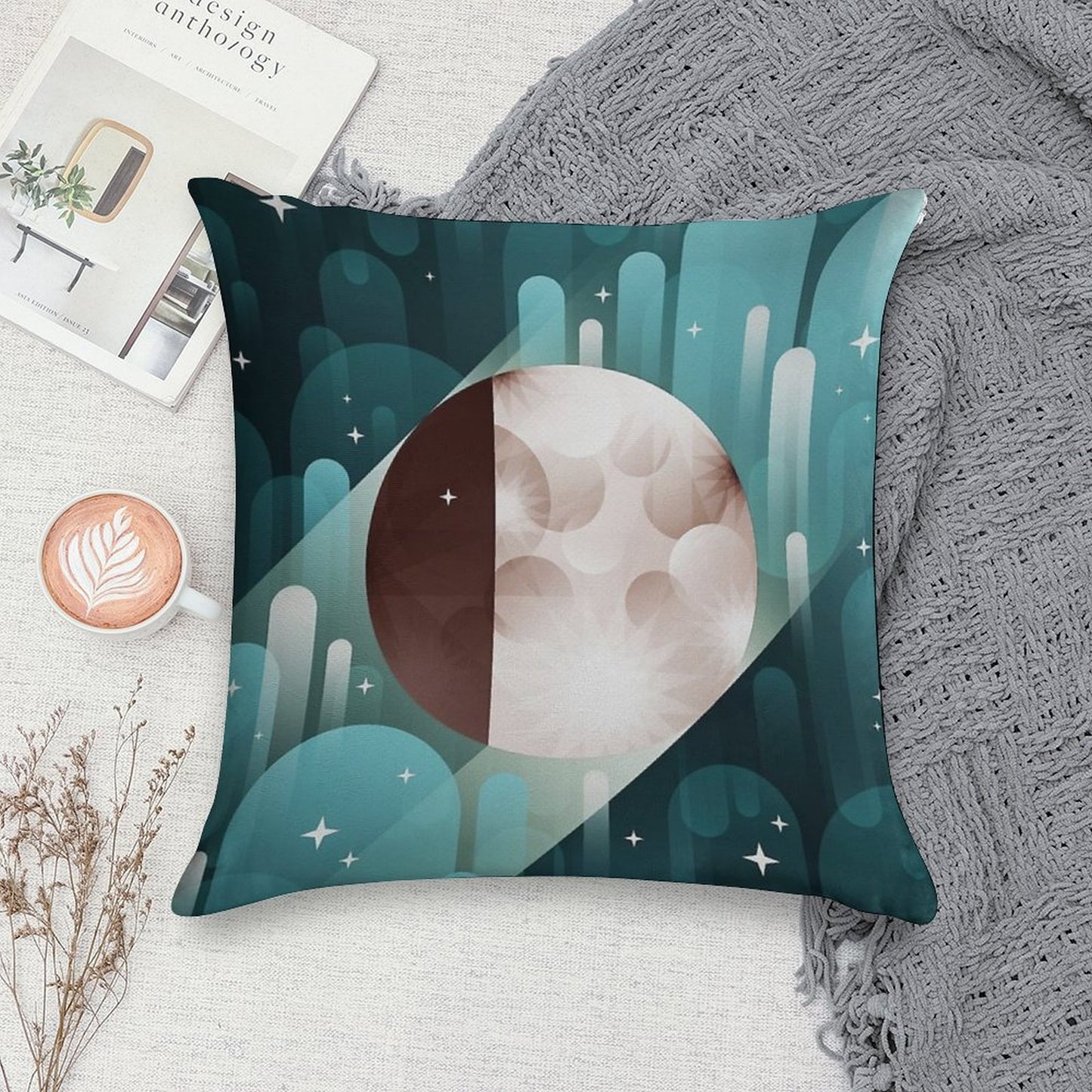 Fly Me to The Moon Soft Gift Ready Throw Pillow