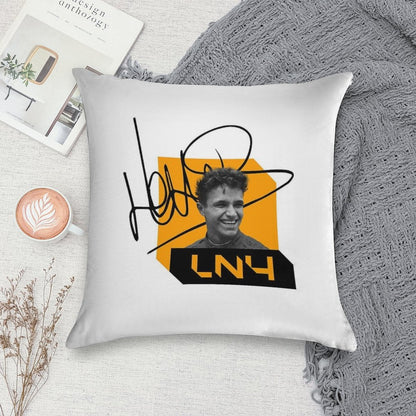 Lando Norris Signature Black Soft Style Accent Throw Pillow
