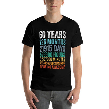 60th Birthday Decoration Men 60yr 60 Year Old Birthday  Classic T-Shirt