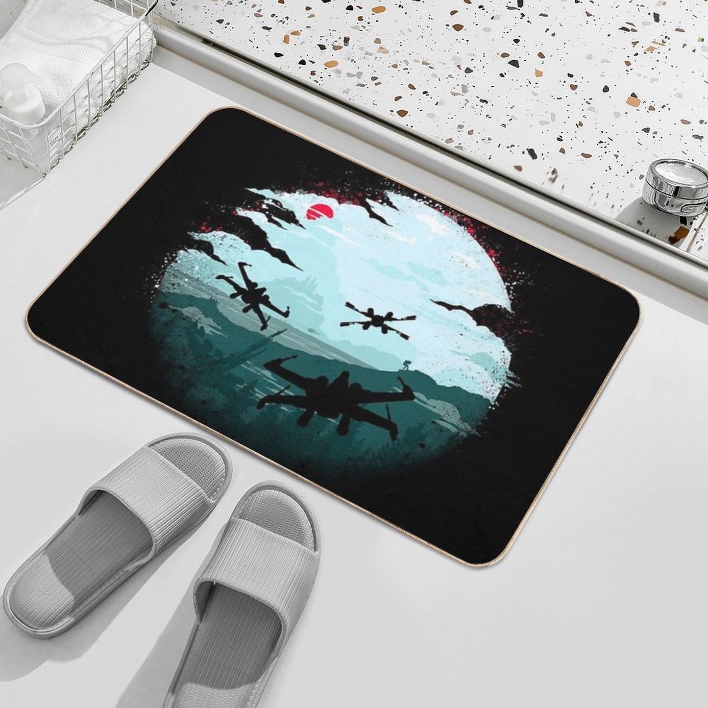 Rebel Fighters At Dawn  Toxin-Free Bath Mat