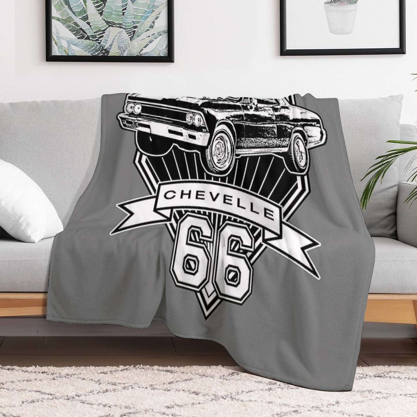 1966 Chevelle Shrink-resistant Throw Blanket