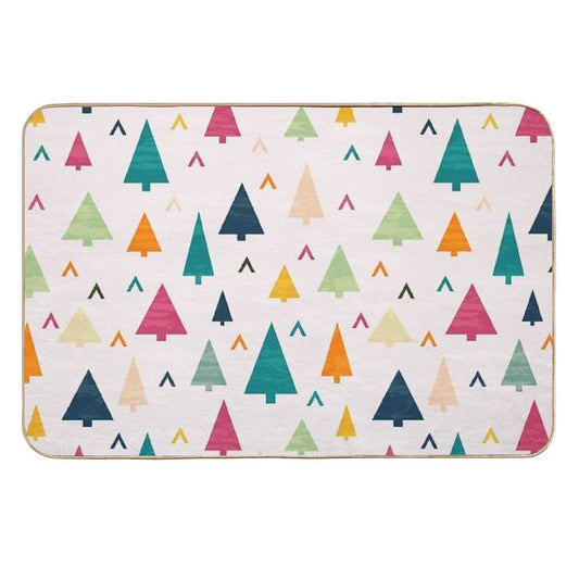 Christmas Tree  Easy Maintenance Bath Mat