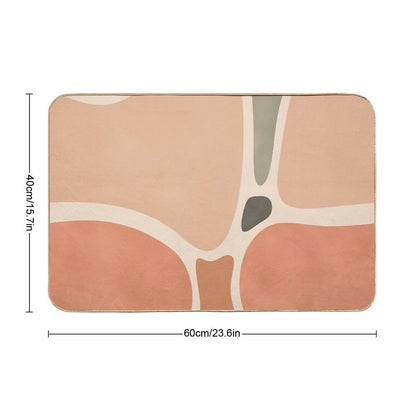 Terracotta Shapes  Non-Slip Bath Mat