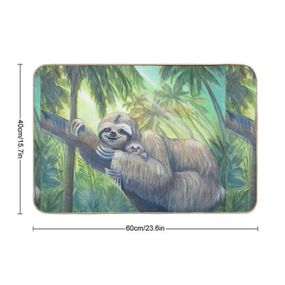 A Sloth Mother's Love  Toxin-Free Bath Mat