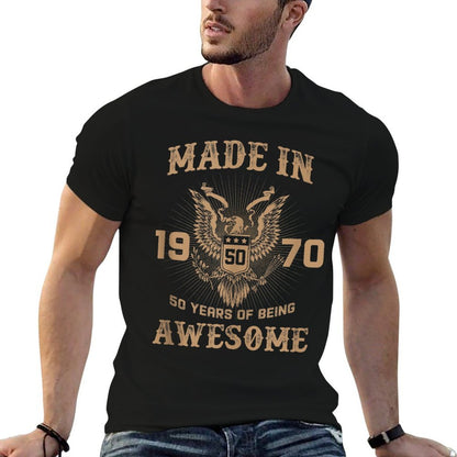Made In 1970 50 Years Of Being Awesome 50th Birthday  Classic T-Shirt