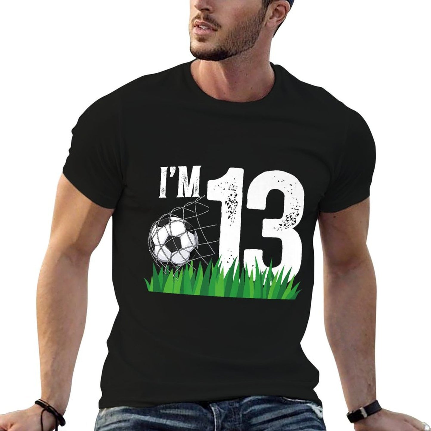 13th Soccer Birthday Party Thirteen Year Old Soccer Player Premium  Quick-drying T-Shirt