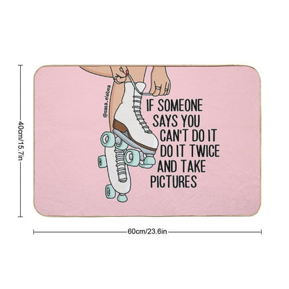 Do It Twice by Sasa Elebea Durable Bath Mat