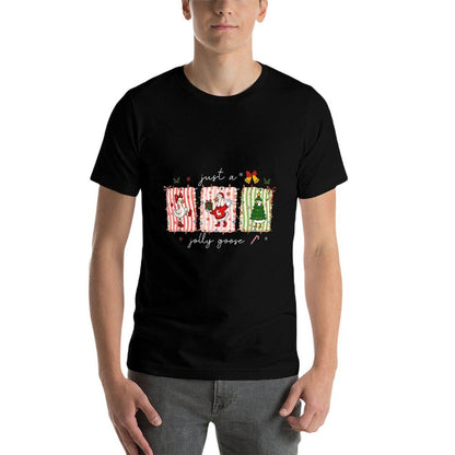 Silly Goose Funny Christmas  High-quality Stitching T-Shirt