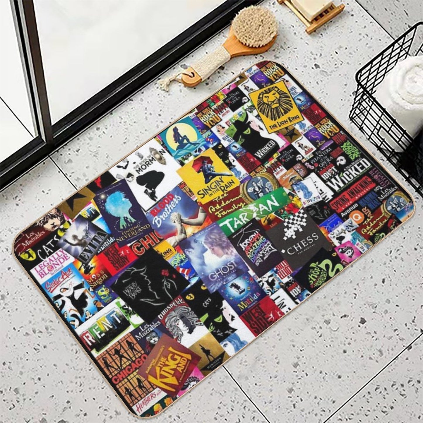 Musicals Collage IV Original  High-Traffic Bath Mat