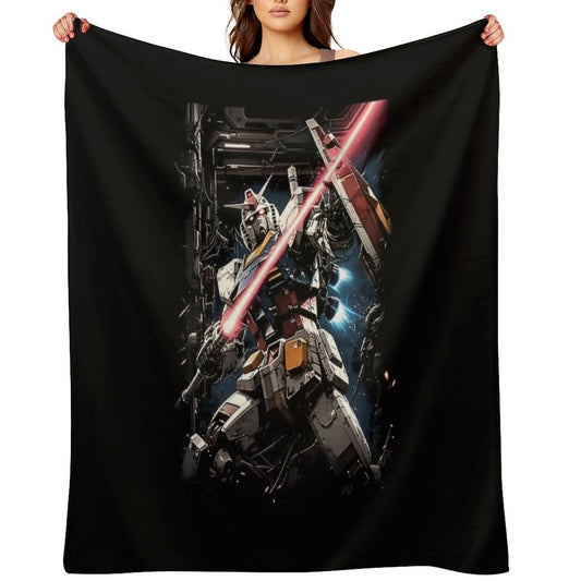 RX 78 2 Gundam Lightweight Throw Blanket