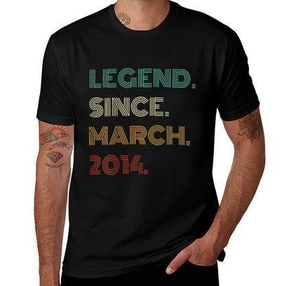 11 Years Old Legend Since March 2014 11th Birthday  Soft T-Shirt