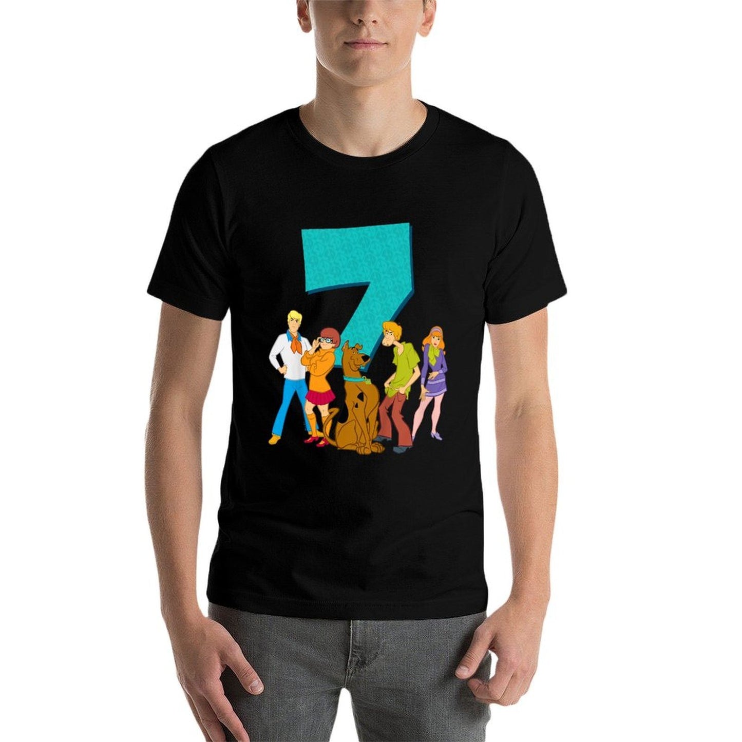Kids Scooby-Doo 7th Birthday This Meddling Kid Is 7  Moisture-wicking T-Shirt