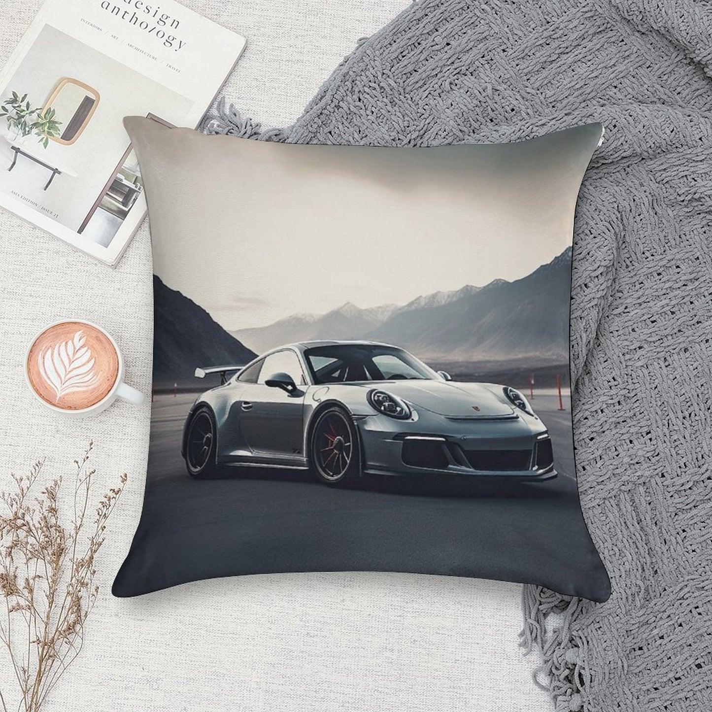 911 GT3 Soft Reinforced Edging Throw Pillow