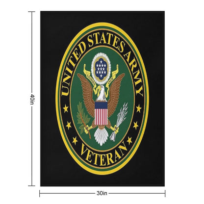 Army - US Army Veteran Gift-ready Throw Blanket