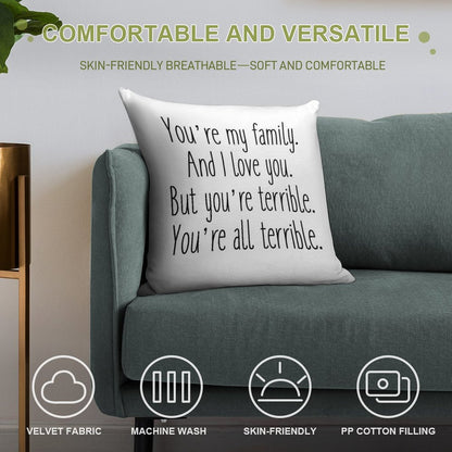 Terrible Soft Luxury Feel Throw Pillow