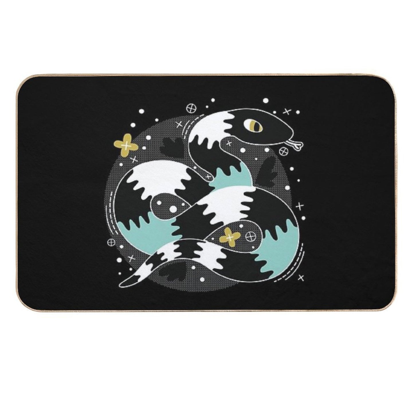 Snake Design  Pet-Safe Bath Mat