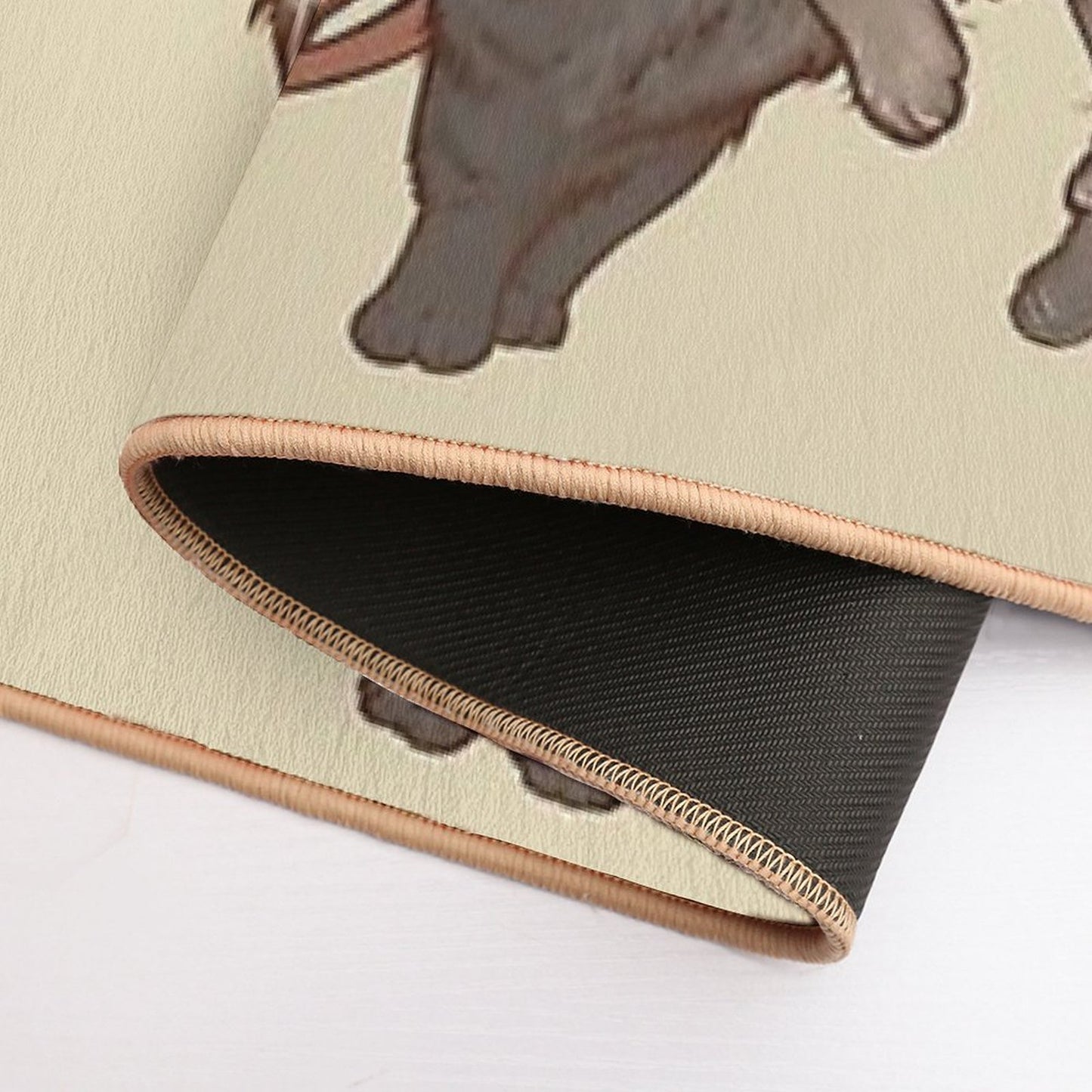 Freya Driving Her Cat Chariot  Odorless Bath Mat