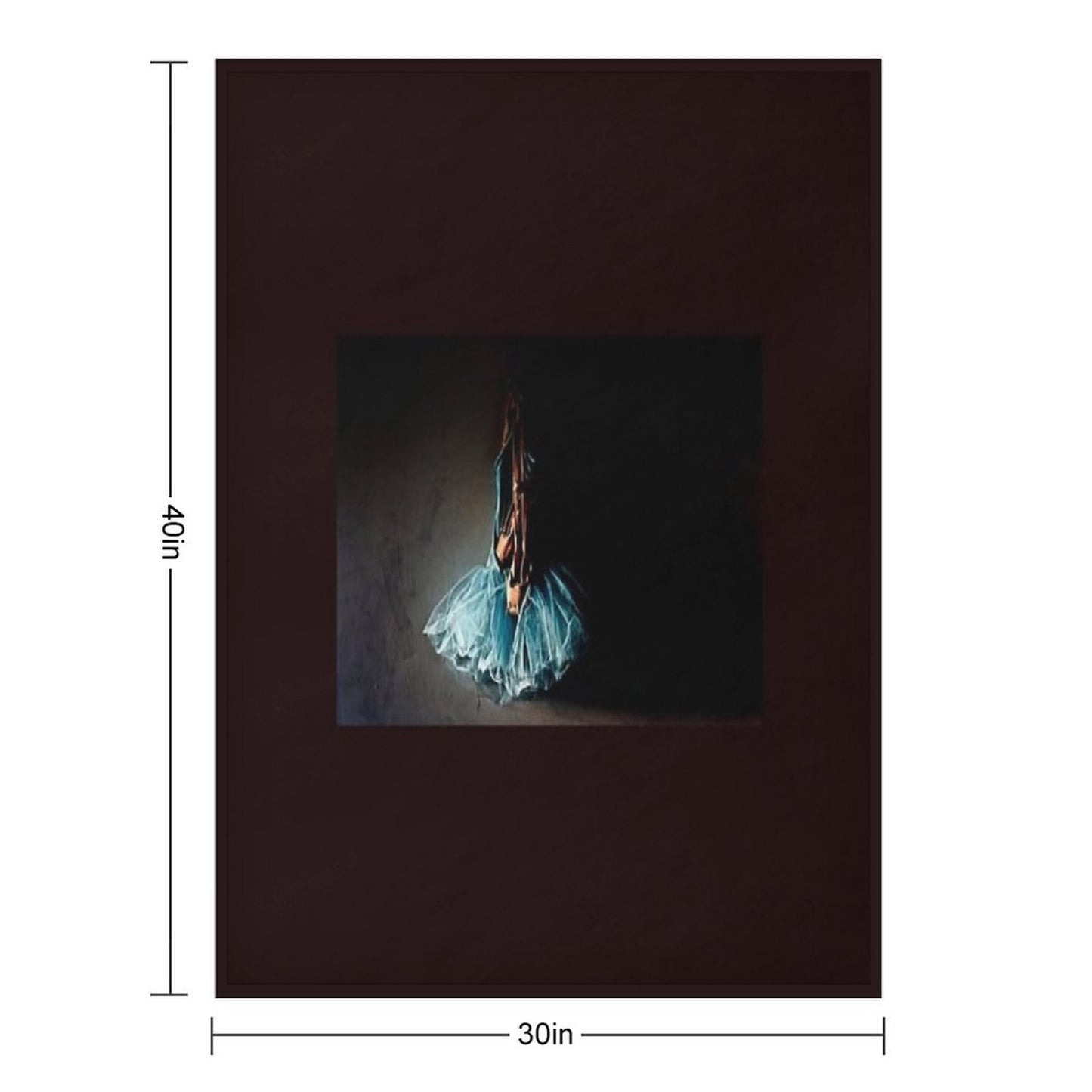 Dramatic Ballet Tutu on Old Wall Multi-functional Throw Blanket