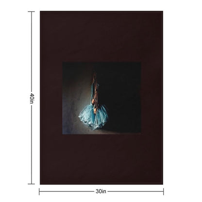 Dramatic Ballet Tutu on Old Wall Multi-functional Throw Blanket